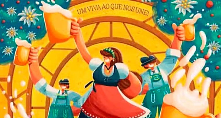 Cartaz da Oktoberfest 2025 é lançado nesta quarta-feira.