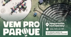 Parque Prefeito Carlos Curt Zadrozny estreia Projeto Vem pro Parque, com Balonismo e muito mais.