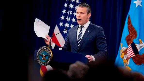 Pete Hegseth sobre os ataques a instalações nucleares no irã.