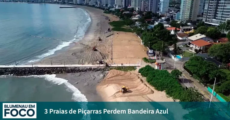 3 Praias de Piçarras Perdem Bandeira Azul