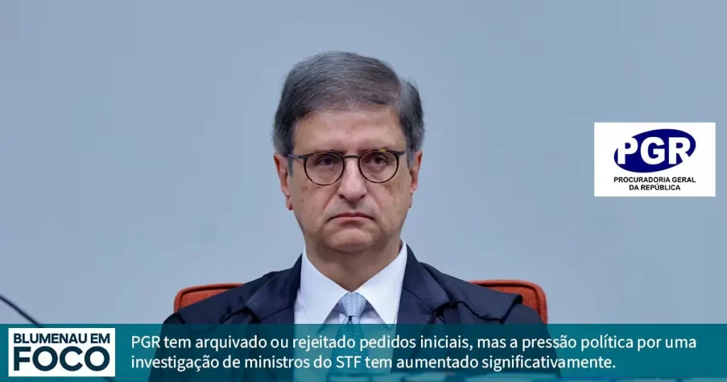 O Avanço e Formalização de Qualquer Processo de Investigação de Ministros do STF Dependem Diretamente da PGR.