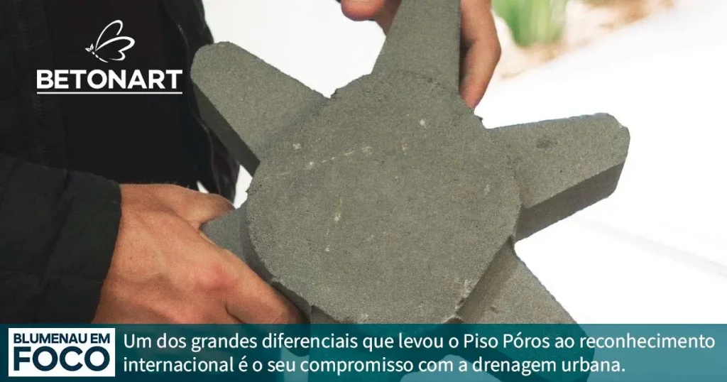 Piso Póros da Betonart Ganha Reconhecimento Internacional. - Blumenau em Foco Notícias de Blumenau, Vale do Itajaí/SC.