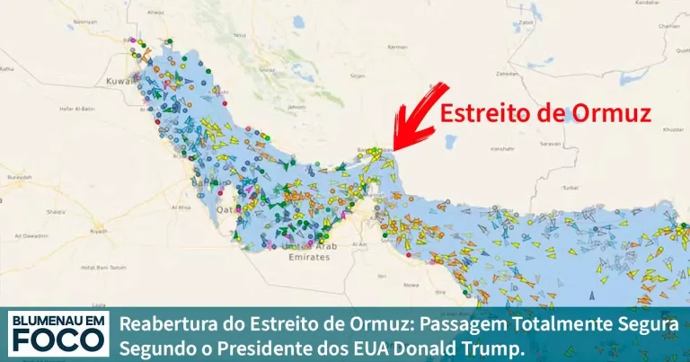 Reabertura do Estreito de Ormuz: Passagem Totalmente Segura Segundo o Presidente dos EUA Donald Trump. - Blumenau em Foco Notícias.