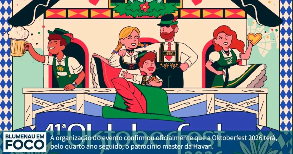 4º Ano Consecutivo de Patrocínio da Oktoberfest 2026 em Blumenau/SC. - Blumenau em Foco Portal de Notícias de Blumenau/SC