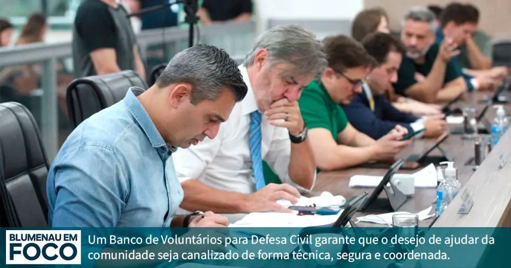 Banco de Voluntários Defesa Civil é Aprovado. - Blumenau em Foco Portal de Notícias de Blumenau/SC