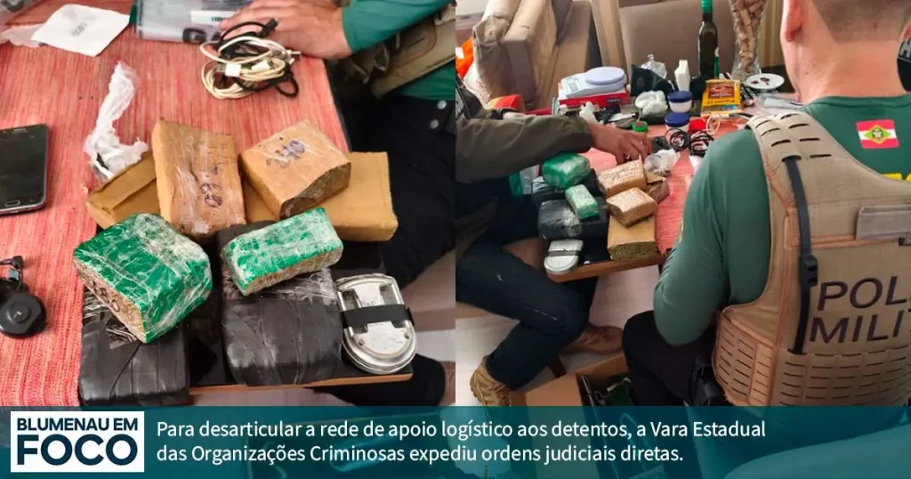 Resultados dos Mandados e Apreensões de Drogas na Operação Smart em Unidade Prisional de Florianópolis. - Blumenau em Foco Notícias de Blumenau e Região.