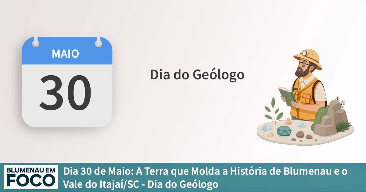 Dia 30 de Maio: A Terra que Molda a História de Blumenau e o Vale do Itajaí. - Blumenau em Foco Portal de Notícias de Blumenau e Região.