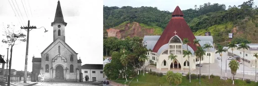 Dia 9 de Junho de 1940: O Fortalecimento da Fé e a Pedra Fundamental em Santa Teresinha, Brusque. - Blumenau em Foco Portal de Notícias de Blumenau/SC Dia 9 de Junho de 1940: O Fortalecimento da Fé e a Pedra Fundamental em Santa Teresinha, Brusque. - Blumenau em Foco Portal de Notícias de Blumenau/SC