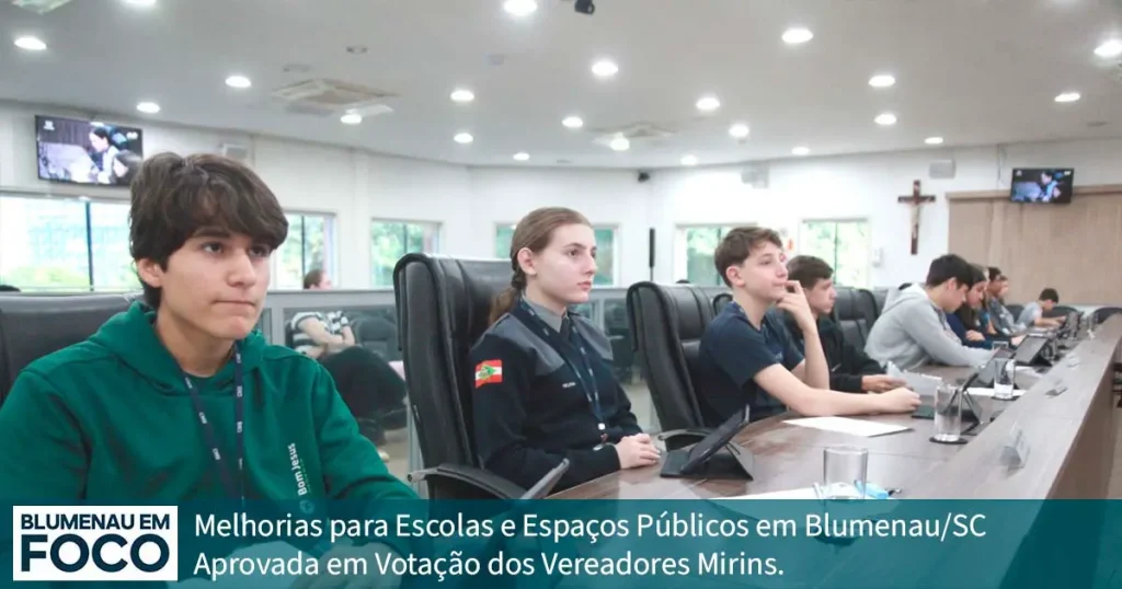 Melhorias para Escolas e Espaços Públicos em Blumenau/SC é Aprovada em Votação dos Vereadores Mirins. - Blumenau em Foco Portal de Notícias de Blumenau e Região. Melhorias para Escolas e Espaços Públicos em Blumenau/SC é Aprovada em Votação dos Vereadores Mirins. - Blumenau em Foco Portal de Notícias de Blumenau e Região.