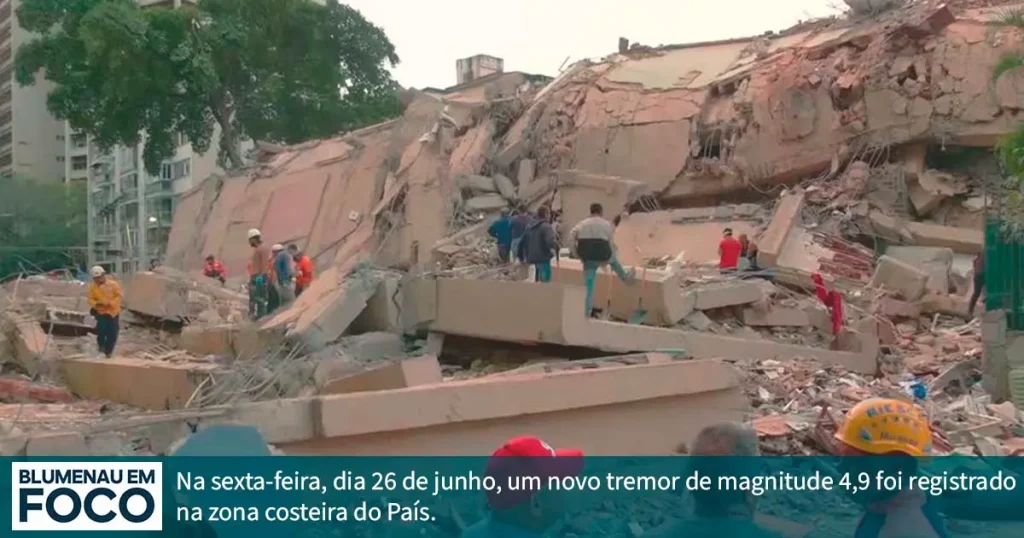 Novo Terremoto na Venezuela foi Registrado no dia 26 de Junho com Magnetude 4,9. - Blumenau em Foco Portal de Notícias de Blumenau/SC