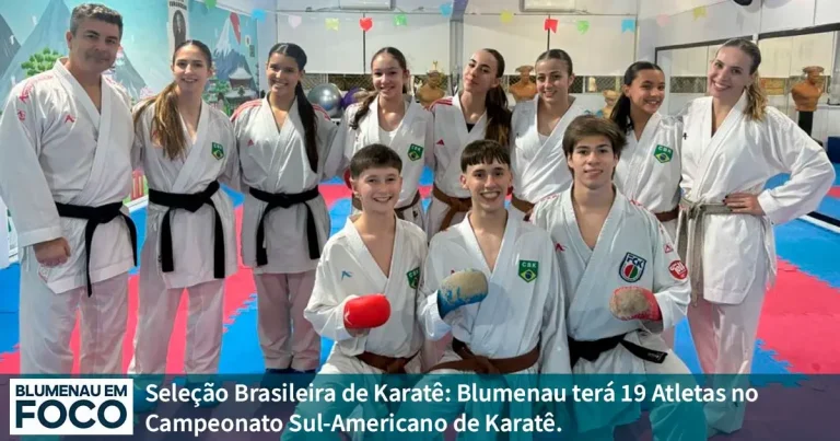 Seleção Brasileira de Karatê: Blumenau terá 10 Atletas no Campeonato Sul-Americano da Modalidade. - Blumenau em Foco Portal de Notícias de Blumenau/SC