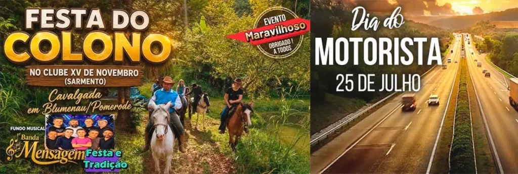 5. Dia 25 de Julho de 2019: O Reconhecimento Turístico do Dia do Colono e Motorista. - Blumenau em Foco Portal de Notícias de Blumenau/SC.