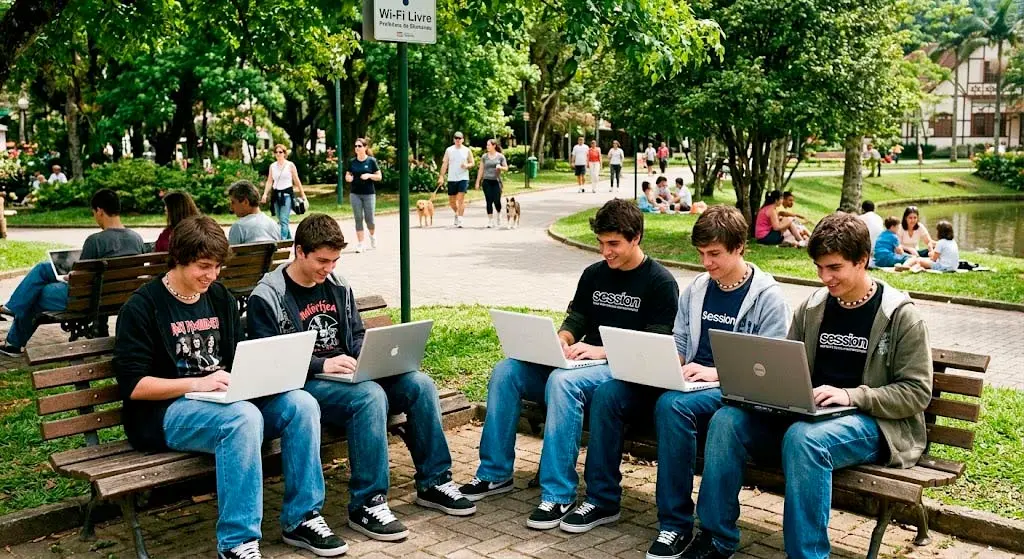 5. Primeiros Passos da Conectividade Pública (Dia 28 de Agosto de 2008) - Blumenau em Foco Portal de Notícias de Blumenau/SC.