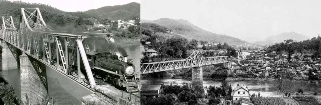 2. O Avanço das Obras da Ponte de Ferro (Dia 29 de Agosto de 1931) - Blumenau em Foco Portal de Notícias de Blumenau/SC.