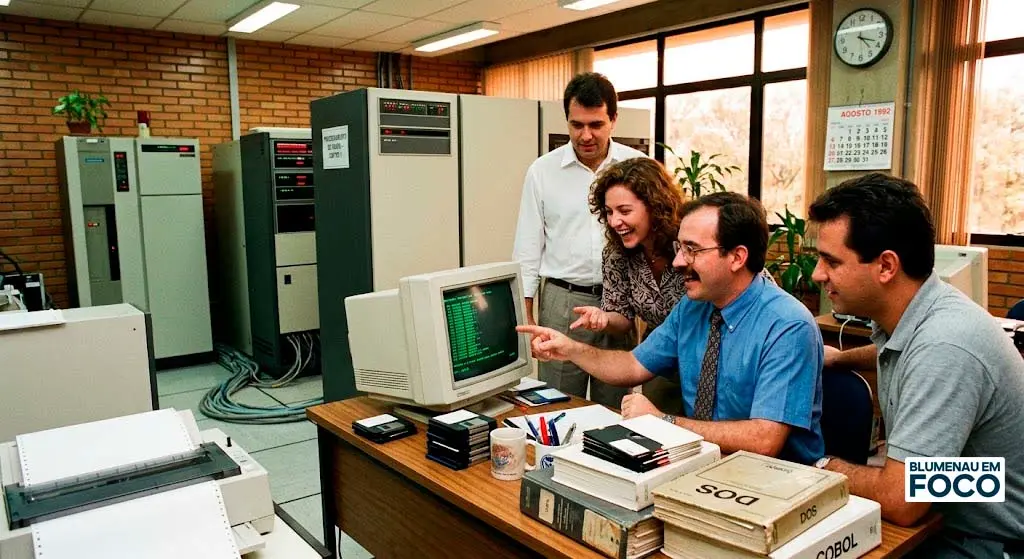 5. O Lançamento das Bases do Polo de Tecnologia (Agosto de 1992) - Blumenau em Foco Portal de Notícias de Blumenau/SC.
