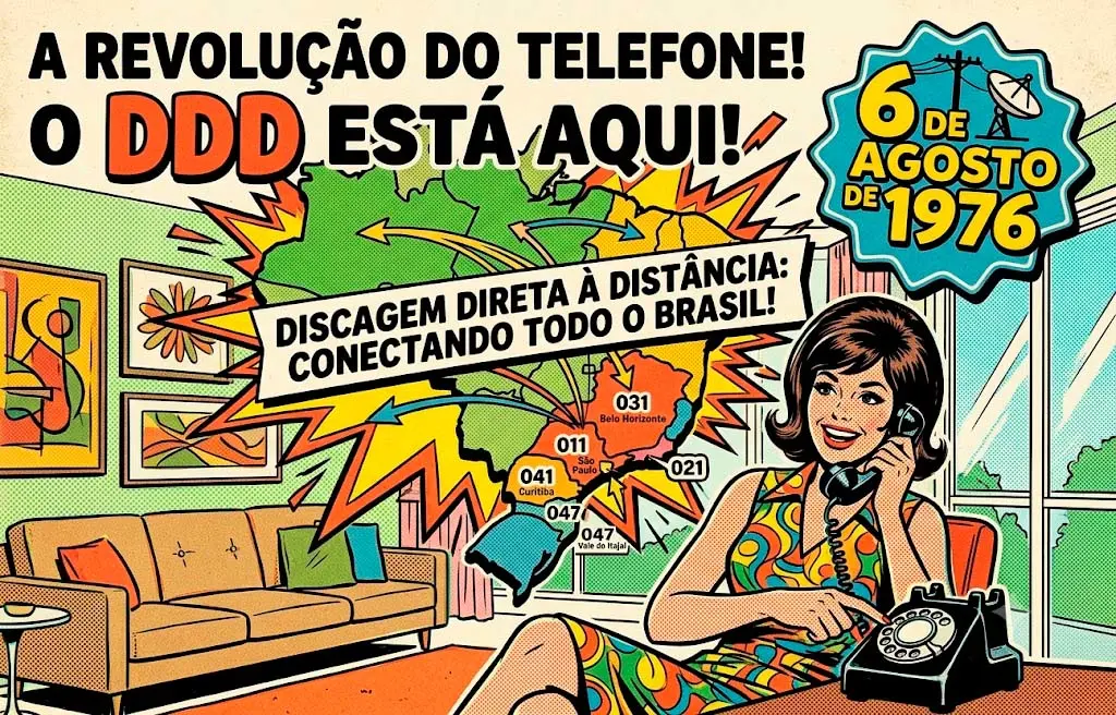 4. Revolução do Telefone com a Chegada do DDD (Dia 6 de Agosto de 1976) - Blumenau em Foco Portal de Notícias de Blumenau/SC.