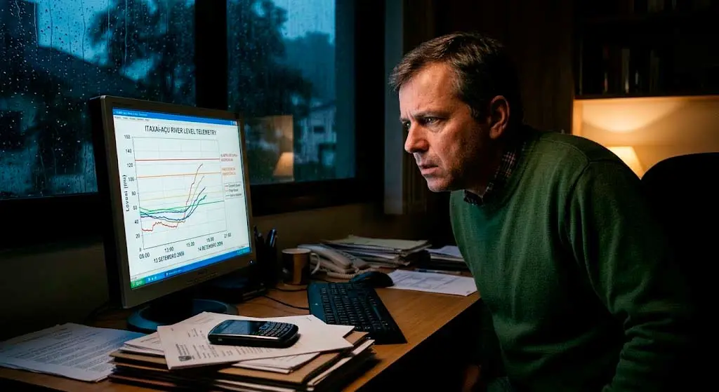 5. Monitoramento Tecnológico do Nível do Rio (Dia 13 de Setembro de 2009)